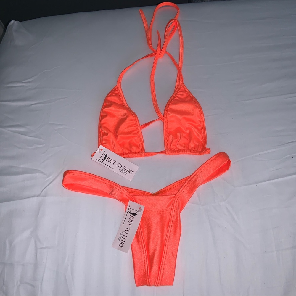 Neon Orange String Bikini Play Set